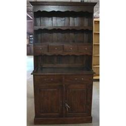 ANTIQUE HERB APOTHECARY LINEN PRESS CABINET #1969725