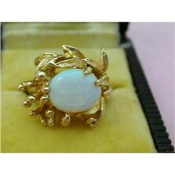 Opal Ring in Heavy Gold Mounting #1969740