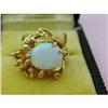 Image 1 : Opal Ring in Heavy Gold Mounting #1969740