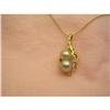 Image 1 : Unique Gray Tahitian Pearl Pendant  - Diamonds #1969744