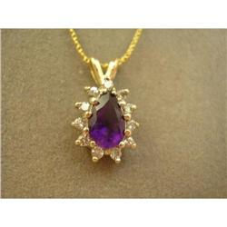 Amethyst and Diamond Pendant #1969745