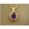 Image 1 : Amethyst and Diamond Pendant #1969745