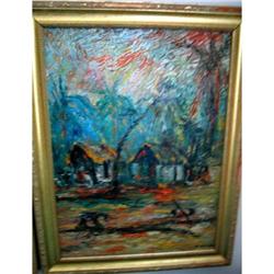 African River & Villages life painted #1969824