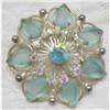 Image 1 : 1950-60's RHINESTONE BROOCH-OPAQUE & #1984129