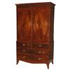 Image 1 : Flamed Mahogany Linen Press #1985060