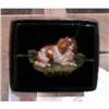 Image 1 : PETRA Dura DOG Pin MOSAIC King Charles ANTIQUE #1985358