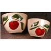 Image 1 : WATT Nesting BOWLS Orchard Ware APPLE Two (2) #1985378