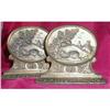 Image 1 : BRONZED Bookends SCENIC Bridge -ANTIQUE- #1985431