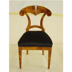 8 chairs in Biedermeier style veneered with #1985795