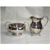 Image 1 : Walker & Hall silverplate cream & sugar set #1986182