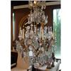 Image 1 : Antique Louis XV Ormolu and Crystal Chandelier #1986753