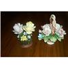 Image 1 : Two Capo-DI-Monte Porcelain Flower Baskets #1991699