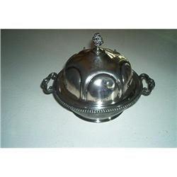 Druple Silver Plated, Covered Butter Dish #1991716