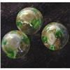 Image 1 : Antique Paperweight Glass Buttons x 3 white #1991736