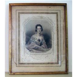 C 1850 engraving The Daughter of Canada Egleton#1991737