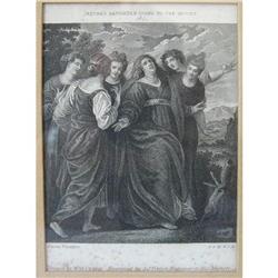 Antique engraving JEPTHAS'S DAUGHTER Fittler #1991738