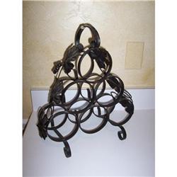 French Wrought Iron Bottle Holder #1991980