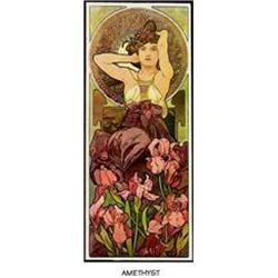 MUCHA ART NOUVEAU POSTER "AMETHYST" #1992123