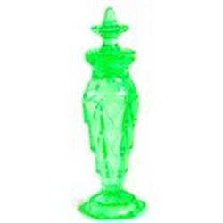 Tiffin Green Glass Chipperfield Perfume Bottle #1992255