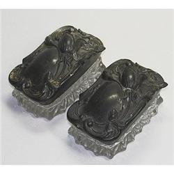 Pair of Art Nouveau Trinket Boxes #1992324