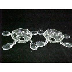 Pair Crystal & Prism Candle Rings #1992444