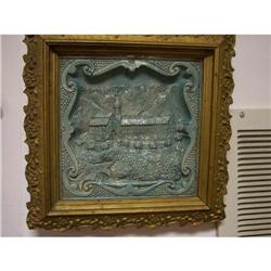 ANTIQUE FRAMED GERMAN? TILE #1992476