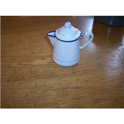 Dark Blue and White Child Size? Coffee Pot #1992492