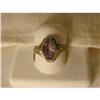 Estate 14K WG White Gold Filigree Amethyst Ring#1992803