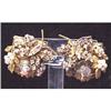 Robert rhinestone butterfly clip earrings #1992841