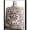 Image 1 : GOTHIC Tremendous BACCHUS  silver FLASK  #1992886