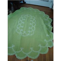 PRETTY ORGANDY TABLECLOTH and NAPKINS SET  #1993030