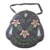 Image 1 : 1890 Hand Beaded Floral Purse #2017253