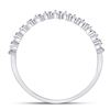 Image 4 : Diamond Stackable Band Ring 1/8 Cttw 10kt White Gold