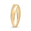 Image 4 : Mens Diamond Wedding Cross Band Ring 1/20 Cttw 14kt Yellow Gold