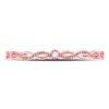 Image 2 : Diamond Stackable Band Ring .01 Cttw 10kt Rose Gold