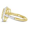 Image 3 : Yellow Diamond Heart Ring 1 Cttw 14kt Yellow Gold