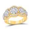 Image 1 : Diamond 5-Stone Anniversary Band Ring 1-1/2 Cttw 14kt Yellow Gold