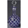 Image 1 : Cut Glass Blue Elegant Bottle ~ Decanter #1959931