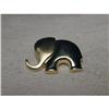 Image 1 : Estate 14K YG Diamond Elephant Animal Brooch #1960196