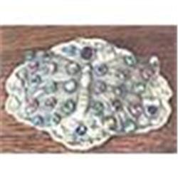 Bezel set jeweled moth pin #1960274