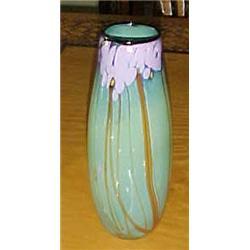 Timothy Hall Jacaranda art glass vase #1960276