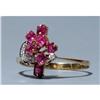 14K Gold Pink Topaz Diamond Ring  #1960522