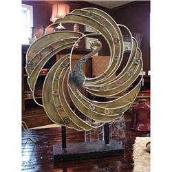 GORGEOUS WROUGHT IRON PAINT SCULPTURE ART DECOR#1960532