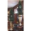 PR HOLIDAY PEACOCK VICTORIAN URN TOPIARY #1960537