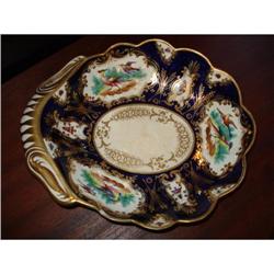 Coalport Porcelain Blue Ground Exotic Birds #1960586