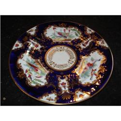 Coalport Porcelain Blue Ground Exotic Birds 8 #1960590