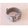 Antique Victorian Sterling Silver Buckle Ring #1960654