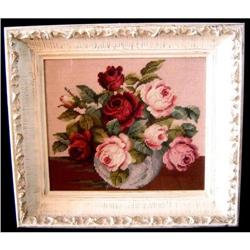 Framed Needlepoint - Roses #1960666