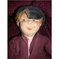 10" Cloth Boy W/ Molded Face Russian #1968455