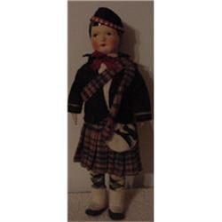 Doll Scotch 11  Papier Mache  #1968655